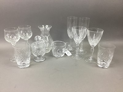 Lot 227 - A COLLECTION OF CRYSTAL GLASSES