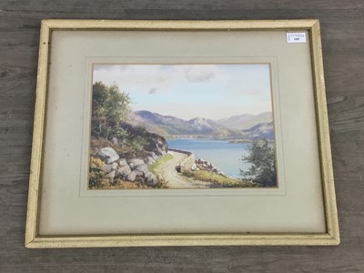 Lot 100 - LOCH SCENE INVERNESS-SHIRE, A WATERCOLOUR BY GEORGE TREVOR