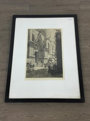 Lot 110 - SANTA MARIA DEL MAR, AN ETCHING BY AXEL HAIG