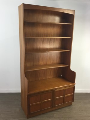 Lot 130 - A NATHAN TEAK WALL DISPLAY CABINET AND TWO OTHER CABINETS