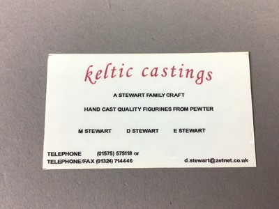 Lot 15 - A BRAVEHEART-THEMED CAST PEWTER CHESS PIECES