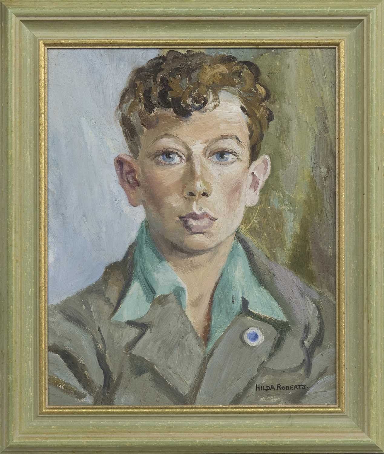 Lot 358 - ARNOLD MARSH, HEADMASTER, AN OIL BY HILDA ROBERTS