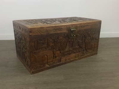 Lot 92 - A CHINESE CAMPHORWOOD BLANKET CHEST