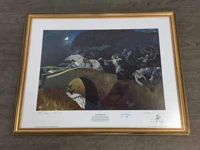 Lot 41 - THE CHASE, FROM THE TAM O'SHANTER SERIES, A PRINT AFTER ALEXANDER GOUDIE