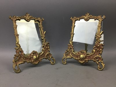 Lot 56 - A PAIR OF BRASS PHOTOGRAPH FRAMES