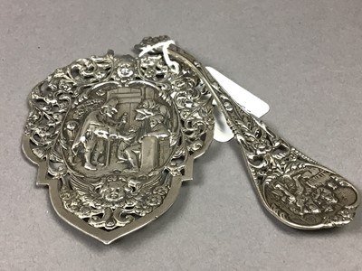 Lot 21 - A CONTINENTAL WHITE METAL SPOON