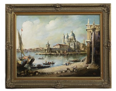 Lot 332 - VENICE, AN OIL BY NORMAN HENRY FRENCH