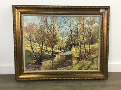 Lot 172 - FIDDICH GLEN, STOCKIEMUIR, AN OIL BY R THOMSON