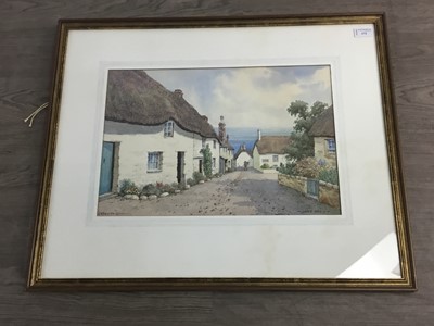 Lot 173 - CADGWITH, CORNWALL, A WATERCOLOUR BY JAMES GREIG