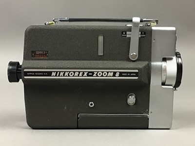 Lot 192 - A VINTAGE NIKKOREX ZOOM 8 CINE CAMERA AND TWO OTHERS