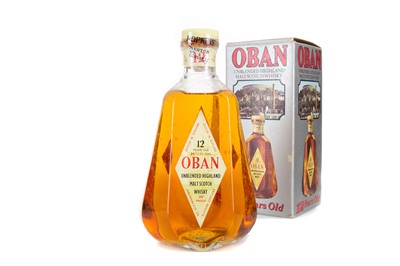 Lot 187 - OBAN 12 YEAR OLD JOHN HOPKINS & CO 26 2/3 FL OZ