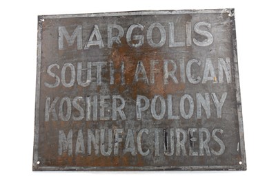 Lot 14 - A SOUTH AFRICAN METAL SIGN