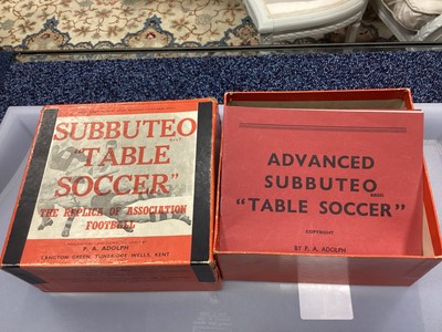 Lot 1008 - TWO EARLY SUBBUTEO TEAM SETS