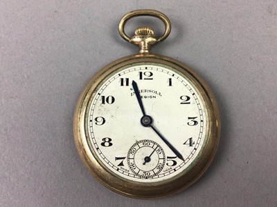 Lot 197 - THREE POCKET WATCHES AND A STOPWATCH