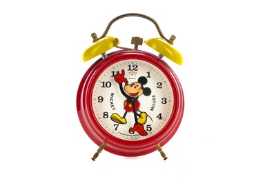 Lot 300 - BRADLEY FOR WALT DISNEY PRODUCTIONS MICKEY MOUSE ALARM CLOCK