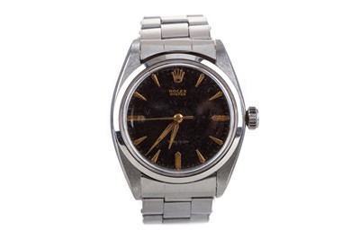 Lot 878 - A GENTLEMAN'S ROLEX OYSTER PRECISION STAINLESS STEEL AUTOMATIC WRIST WATCH
