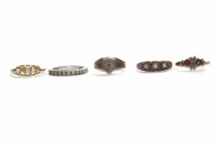 Lot 123 - THREE VICTORIAN DRESS RINGS all in gold,...