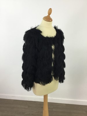 Lot 214 - A VINTAGE LADY'S EVENING JACKET AND A FUR JACKET