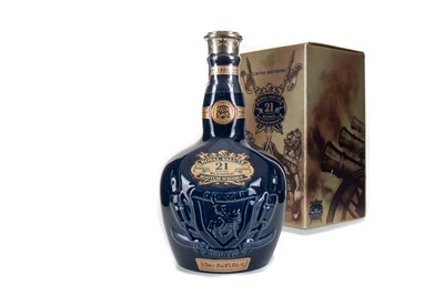 Lot 203 - CHIVAS ROYAL SALUTE 21 YEAR OLD SAPPHIRE DECANTER