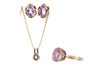 Lot 465 - A COLLECTION OF AMETHYST JEWELLERY