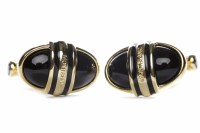 Lot 130 - PAIR OF MONT BLANC CUFF LINKS each of oval...