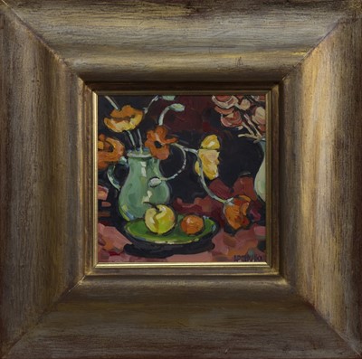 Lot 196 - STILL LIFE, AN OIL BY LIN PATTULLO