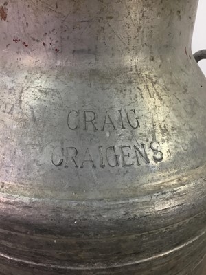 Lot 250 - A LARGE MILK CHURN