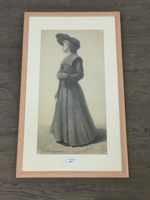 Lot 258 - TWO PENCIL SKETCHES BY L. SZCZEPANOWSKI