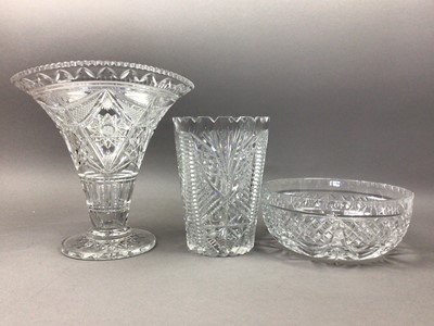 Lot 282 - AN EDINBURGH CRYSTAL THISTLE BELL AND OTHER GLASS WARE