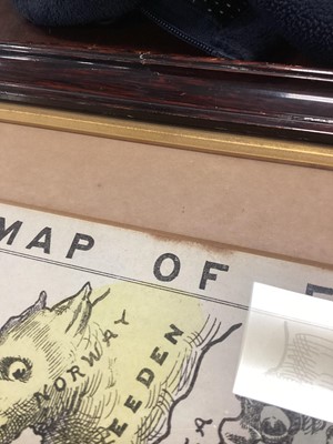 Lot 26 - COMIC MAP OF EUROPE, LATE 19TH CENTURY CARICATURE