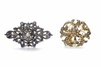 Lot 145 - TWO EDWARDIAN BROOCHES one of circular...