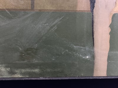 Lot 207 - NUDE AND HOUND AGAINST A WALL, AN OIL BY NEIL DALLAS BROWN