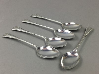 Lot 86 - NINE SILVER TEASPOONS AND OTHER SPOONS