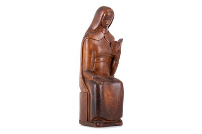 Lot 224 - NUN WITH BIBLE, A SCULPTURE