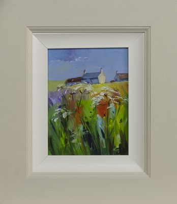 Lot 274 - CROFTS, AN OIL BY JEANNE PEACH