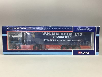 Lot 421 - A CORGI W.H.MALCOLM TRANSPORTER AND OTHER OBJECTS