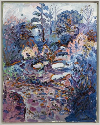 Lot 240 - ENCHANTED FOREST, AN OIL BY FRED YATES