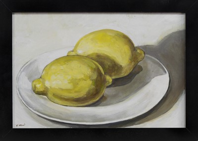 Lot 258 - LEMONS II, AN OIL BY GAVIN SCOTT WEIR