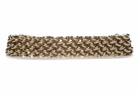 Lot 169 - NINE CARAT GOLD BRACELET of woven form, 19.5cm...
