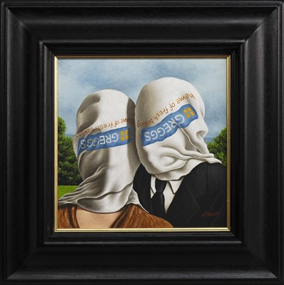 Lot 257 - GREGGS MAGRITTE, AN OIL BY GRAHAM MCKEAN