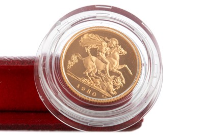 Lot 5 - THE UNITED KINGDOM 1980 GOLD PROOF HALF SOVEREIGN