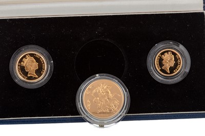 Lot 8 - THE UNITED KINGDOM 1988 GOLD PROOF THREE COIN SET