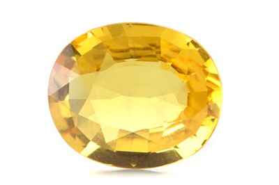 Lot 501 - **AN UNMOUNTED YELLOW SAPPHIRE