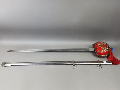 Lot 465 - A REPRODUCTION SCOTTISH BASKET HILT SWORD