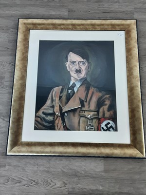 Lot 466 - A PORTRAIT OF ADOLF HITLER