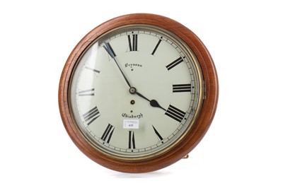 Lot 635 - A LATE 19TH/EARLY 20TH CENTURY WALL CLOCK