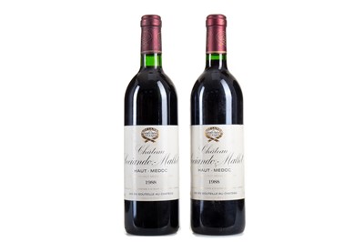 Lot 261 - 2 BOTTLES OF 1988 CHATEAU SOCIANDO-MALLET HAUT-MEDOC 75CL