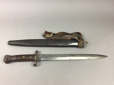 Lot 104 - A BOER WAR 1888 PATTERN LEE METFORD BAYONET BY WILKINSON