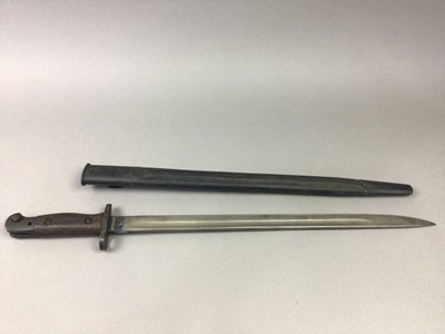 Lot 105 - A 1907 PATTERN BAYONET BY WILKINSON