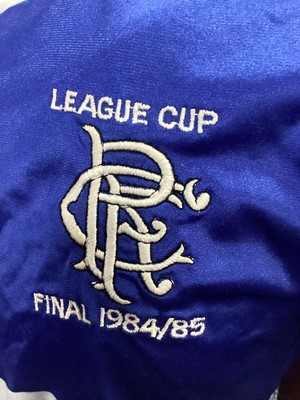 Lot 1529 - JOHN McCLELLAND RANGERS FOOTBALL CLUB LEAGUE CUP FINAL 1984/85 MATCH WORN HOME SHIRT